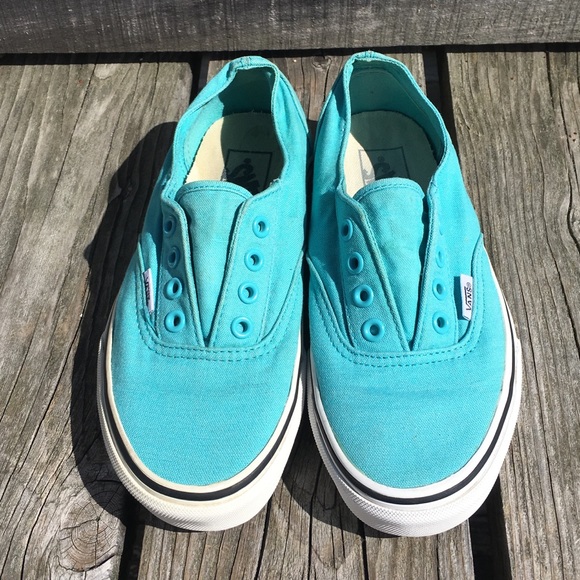 vans aqua blue